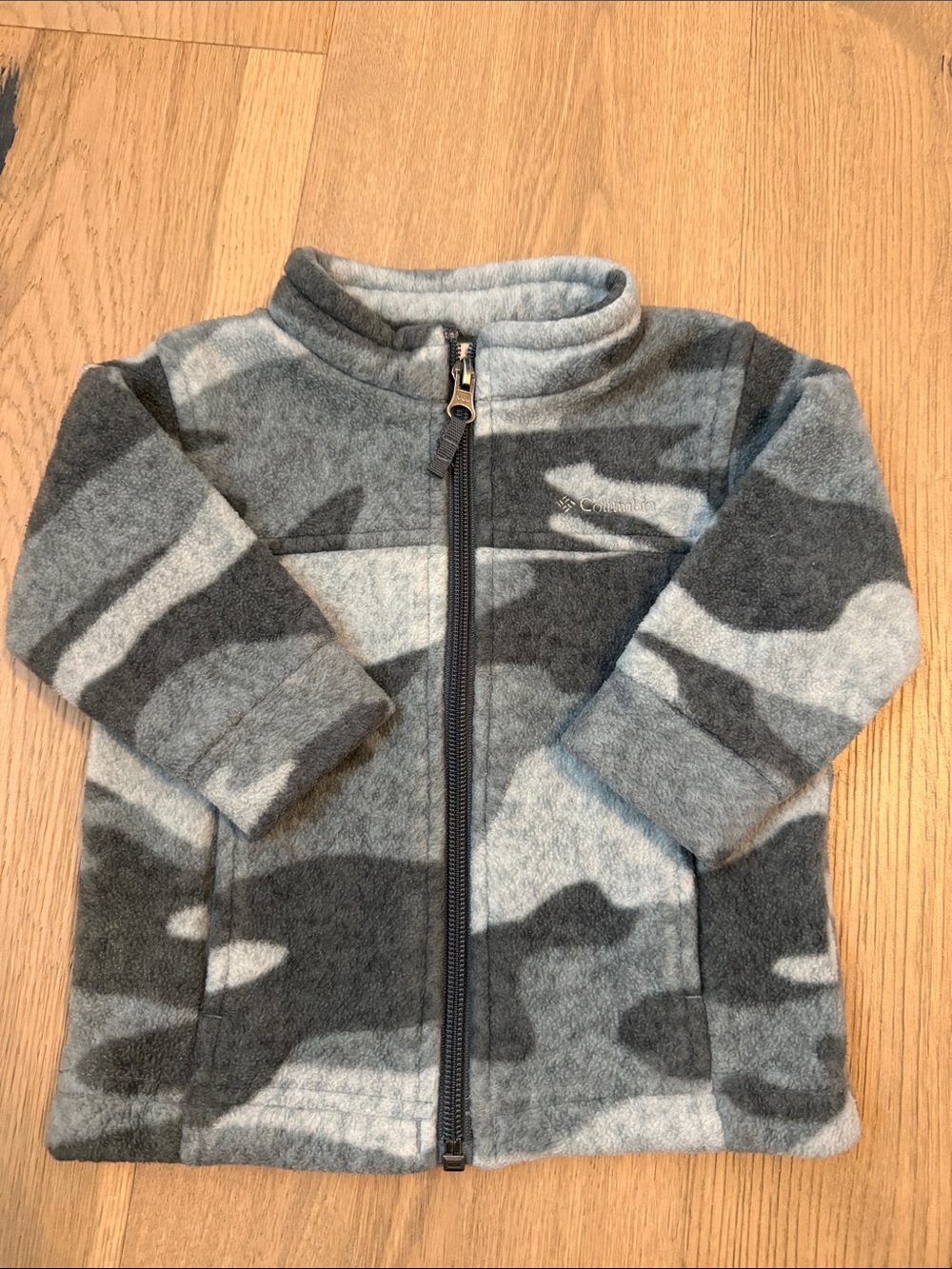 Columbia Gray Camouflage Baby Boys Fleece Jacket